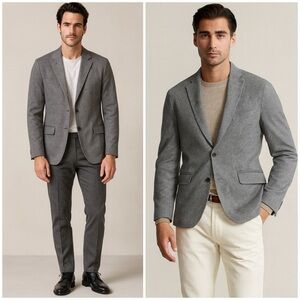 Hackett London Textured Jersey Blazer